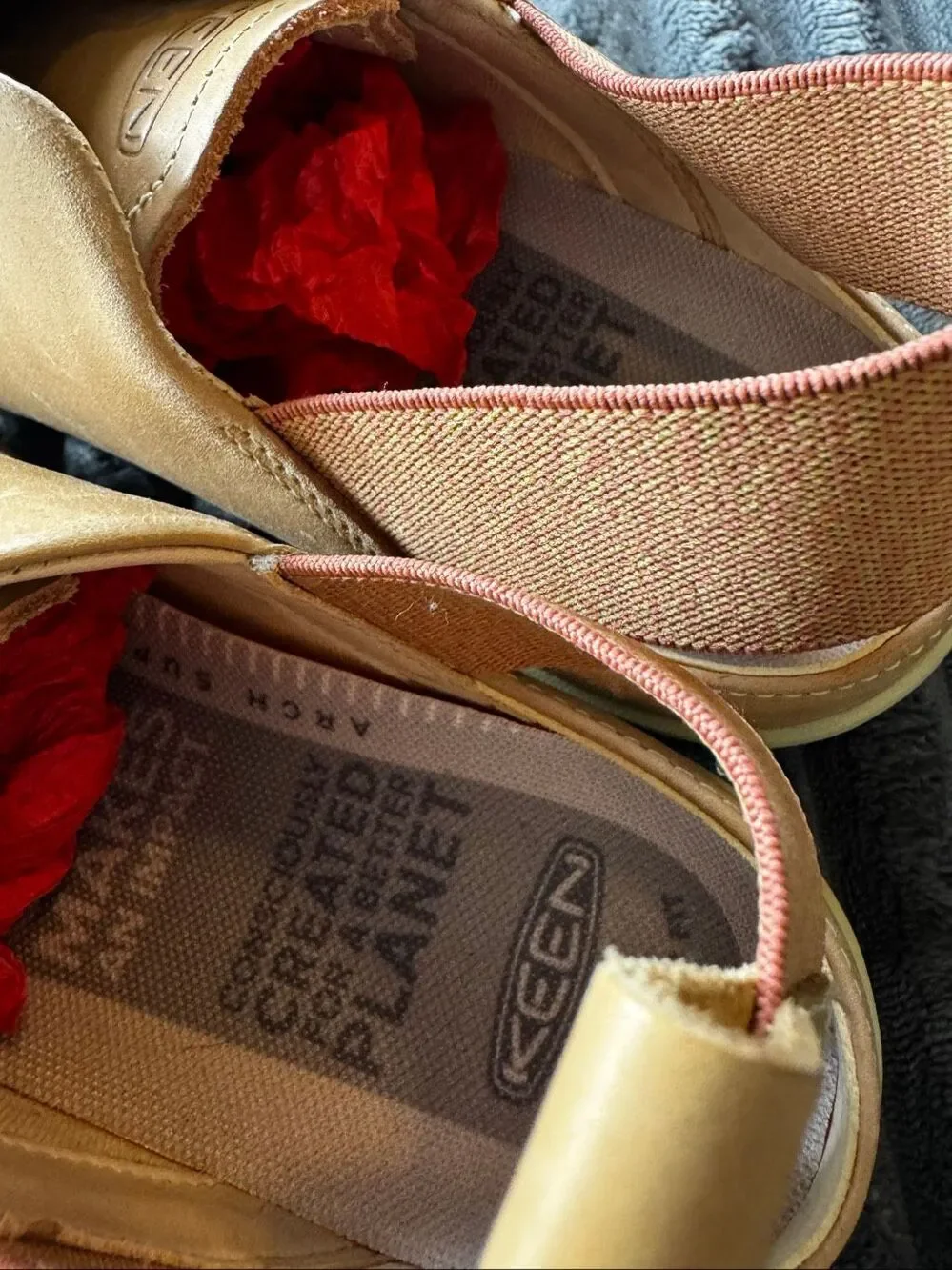 Keen Tan Leather Shoes Size 6